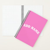 Carnet Solide Plain Taffy Bébé rose (À l'intérieur)