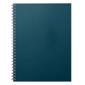 Carnet Solide profonde aqua bleu turquoise (Devant)