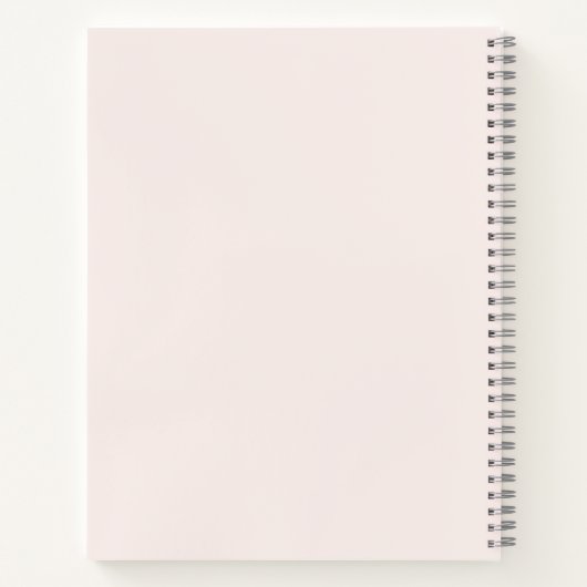 Carnet solide rose lait (Dos)