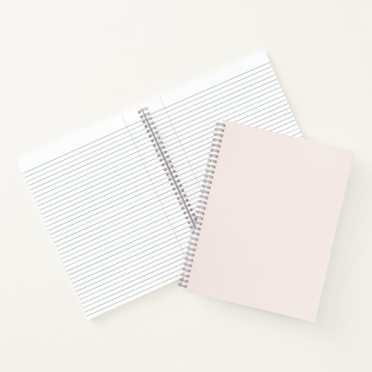 Carnet solide rose lait (Intérieur)