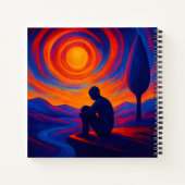 Carnet Solitude Reflected Artistic Abstract (Dos)