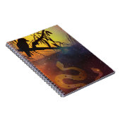 Carnet Solstice Kookaburra Silhouette Serpent céleste (Côté Droit)