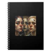Carnet Somber Faces – AI Art Notebook (Devant)