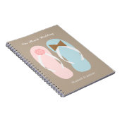 Carnet Son et ses tongs Flip Flops Planner de mariage de  (Côté Droit)