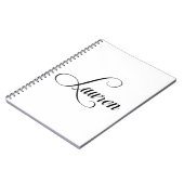Carnet Son Nom Est Lauren Calligraphie (Côté gauche)