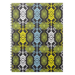 Carnet Songket Tenun Motif géométrique sans couture avec
