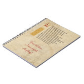 Carnet Sonnet 116 de Shakespeare (CXVI) sur le parchemin (Côté gauche)