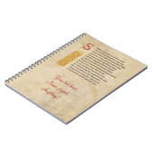 Carnet Sonnet 18 de Shakespeare (XVIII) sur le parchemin (Côté gauche)