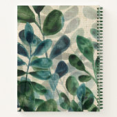 Carnet Sophistication verdoyante - Feuilles tropicaux (Dos)