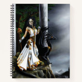 Carnet Sorceress Black Dragon Imaginaire blanc (Devant)