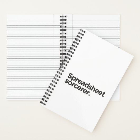 Carnet 'Sorcier de tableur.' Anniversaire de collègue drô (À l'intérieur)