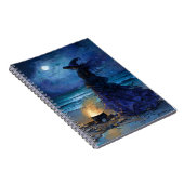 Carnet Sorcière au bord de la mer Lune (Côté Droit)