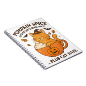 Carnet Sorcière de chat gingembre - Joli design d'Hallowe (Côté Droit)