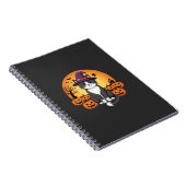 Carnet Sorcière de Halloween Chat Citrouille Lune Design_ (Côté Droit)