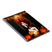 Carnet Sorcière d'Halloween et citrouille (Côté Droit)