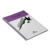 Carnet Sorcière effrayante à cheval Halloween Thunder_Cov (Côté Droit)