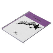 Carnet Sorcière effrayante à cheval Halloween Thunder_Cov (Côté gauche)