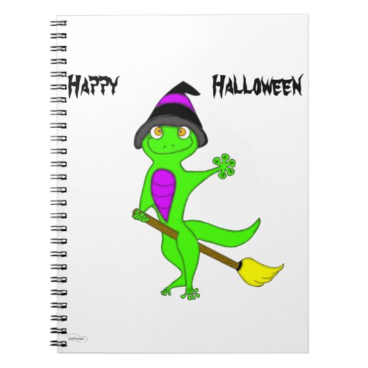 Carnet sorcière gecko (Devant)