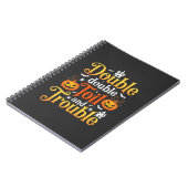 Carnet Sorcière Halloween Double Double Toil and Trouble (Côté gauche)