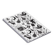 Carnet Sorcière Magique Fantaisiste Wiccan Païen Noir & B (Côté Droit)