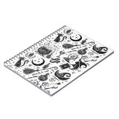 Carnet Sorcière Magique Fantaisiste Wiccan Païen Noir & B (Côté gauche)