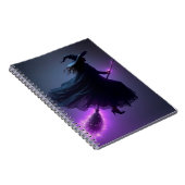 Carnet Sorcière volante Halloween (Côté Droit)