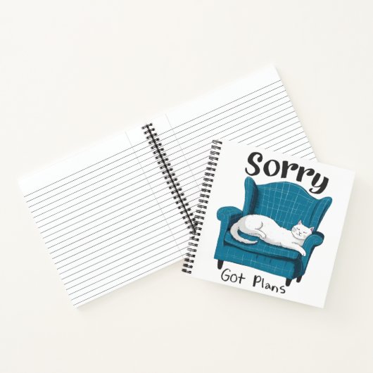 Carnet Sorry Got Plans Funny Cat Lover Gift (Intérieur)
