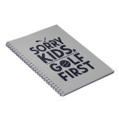 Carnet Sorry Kids Golf First Bold Golf Humor Art (Côté Droit)