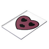 Carnet Sortie visage coeur (Côté gauche)