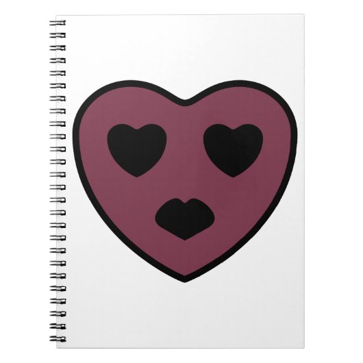 Carnet Sortie visage coeur (Devant)