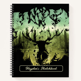 Carnet Sortilège Harry Potter Dessin de Patronus Cerf