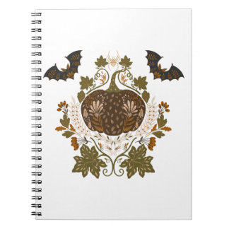 Carnet Sortir Vine Folkloric Halloween Citrouille Motif