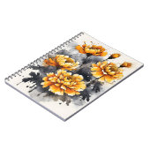 Carnet Soucis - Fleurs à l'aquarelle (Côté gauche)