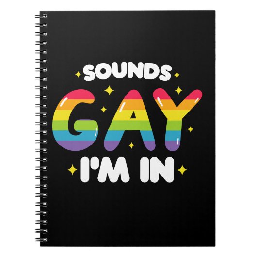 Carnet Sounds Gay I'm In Funny LGBT Pride (Devant)