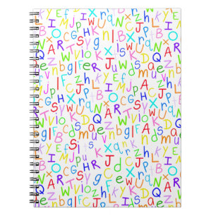 Carnet Soupe Alphabet (sur fond blanc)