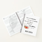 Carnet "Soupe - ma nourriture préférée" Bloc-notes Recett (Intérieur)