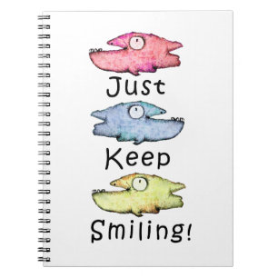 Carnet Souriez tout simplement ! Poisson coloré aux dents
