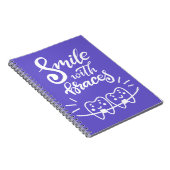 Carnet Sourire avec les dents de sourire des croisillons (Côté Droit)