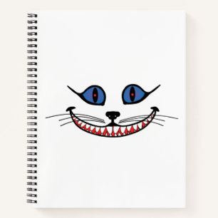 Carnet Sourire du Chat de Cheshire PERSONNALISER