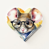Carnet Souris Aquarelle Avec Verre (Dos)