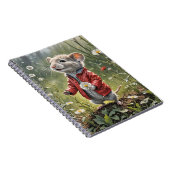 Carnet Souris Avec Dandelions Fluffants (Côté Droit)