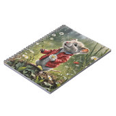 Carnet Souris Avec Dandelions Fluffants (Côté gauche)