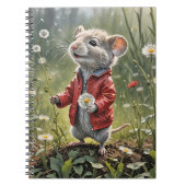 Carnet Souris Avec Dandelions Fluffants (Devant)