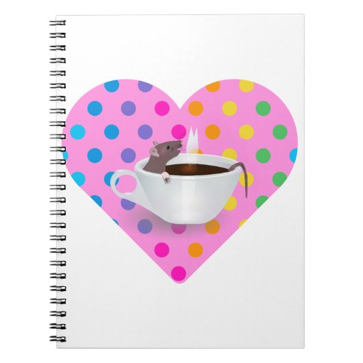 Carnet souris coeur (Devant)