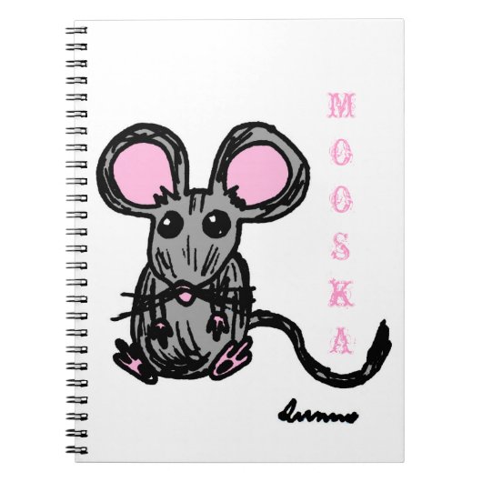Carnet souris Cute Mooska (Devant)