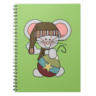 Carnet Souris de Noël avec l'ornement