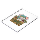 Carnet Souris de Noël dans le panier (Côté gauche)