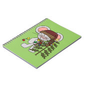 Carnet Souris de Noël décorant l'arbre (Côté gauche)