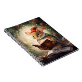 Carnet Souris de Noël lisant (Côté Droit)