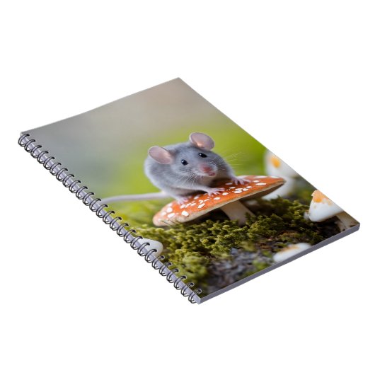 Carnet Souris Gris Sur Toadstool (Côté Droit)